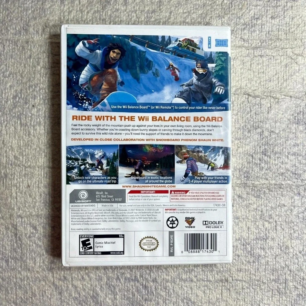 Shaun White Snowboarding for Nintendo Wii